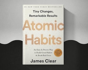 Atomic Habits Book, Personal Growth Tracker, Daily Routine Journal, Self-Improvement Books, Habits Transformation Guide, Productivity Gift