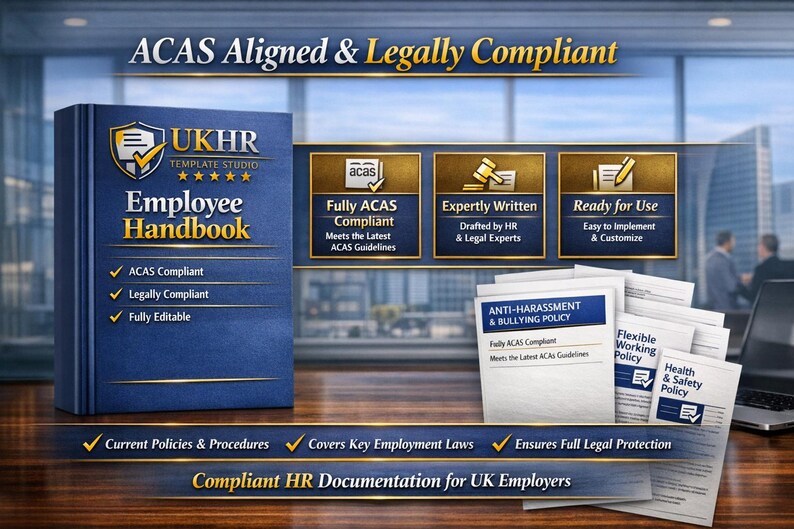 UKHR – 2026 Employee Handbook Including Policies (full Professional ...