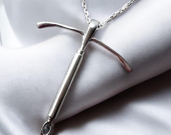 IUD Pendant Necklace: Feminist Jewelry, Women's Health Statement Piece