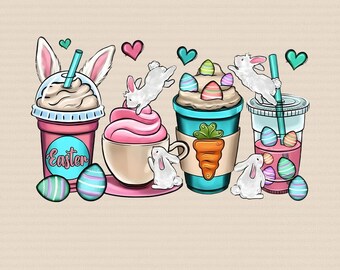 Some Bunny Needs Coffee PNG, Funny Easter Coffee Cups PNG, Cute Easter Mama Gift