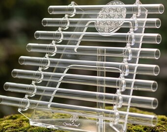 Professionele 432 Hz kristallen harp met koffer voor yoga-meditatietherapie voor zingende klankhealing