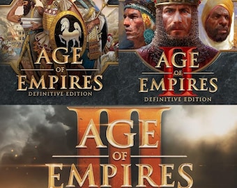 Age of Empires I II III Definitive Edition PC Steam Gaming Videojuego Global Digital Games Acceso instantáneo de por vida Versión completa Sin restricción de región