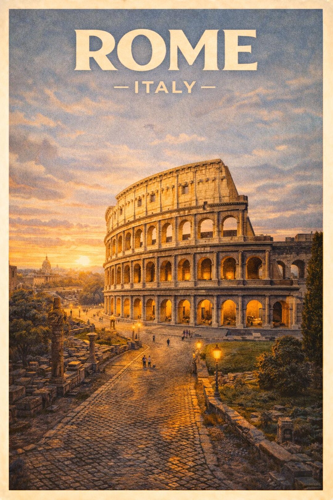 Window View Poster Rome Rome Italy Travel Poster | Colosseum Wall Art | Rome City Decor - Etsy ...