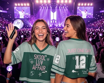 Maillot de basket-ball BTS Crop personnalisé Skool Luv Affair, tenue personnalisée de fan de Kpop, BTS World Tour 2026 Merch Army cadeau, chemise Bangtan