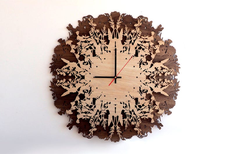 23 6 In Wall Clock Large Clocks For Extra Wood Oversized Wooden