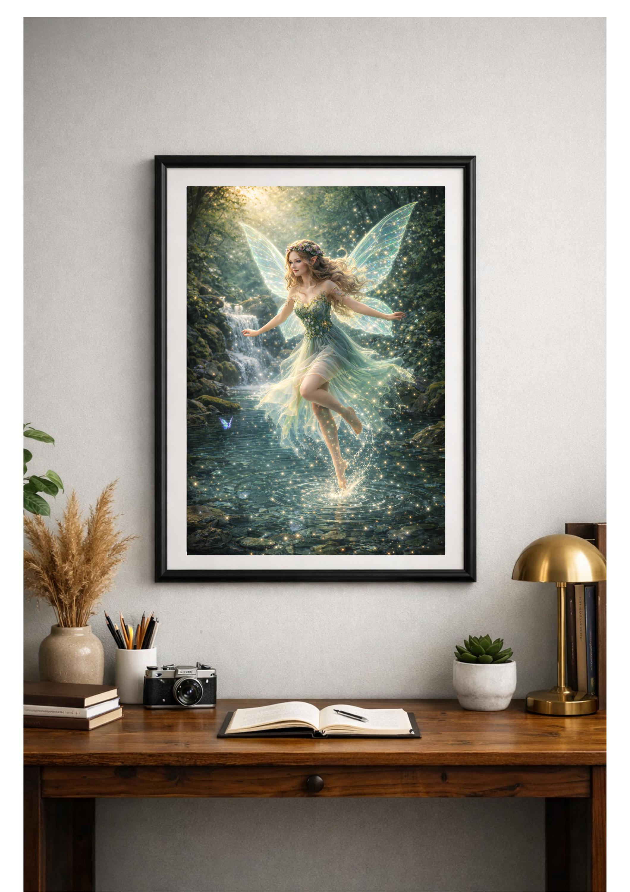 Fairy Wall Art Print Set, Magical Fantasy Fairy Decor, Enchanted Forest ...