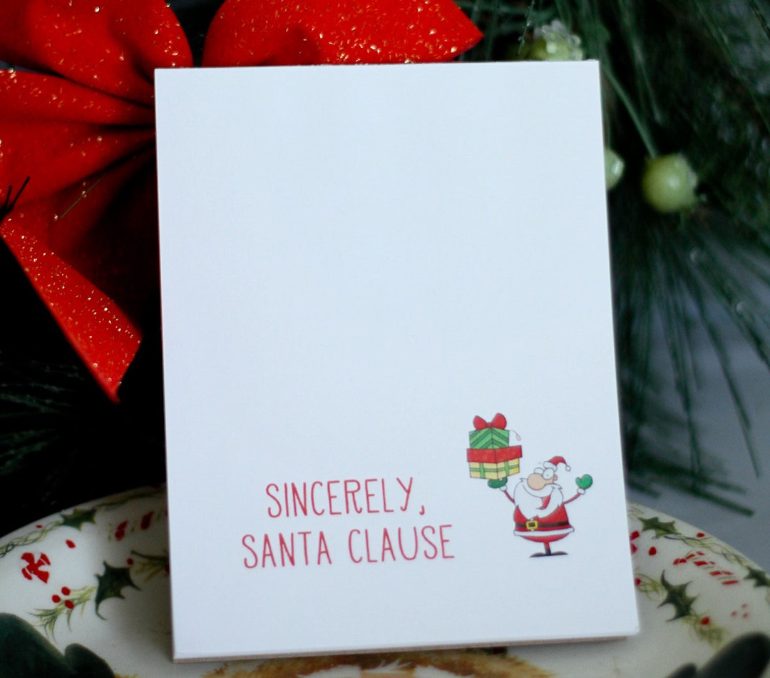 A Note From Santa Claus - Letter - Christmas - - Etsy