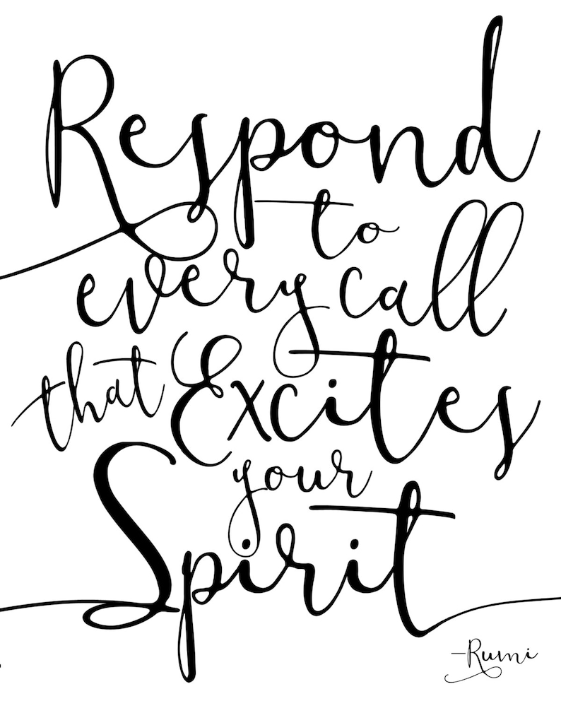 Inspirational Print modern Art Black and White Home Etsy