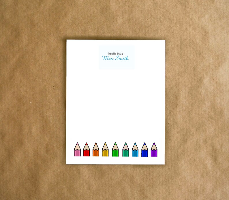 Personalized Teacher Notepad - Teacher Gift - Personalized Gift - Gift ...