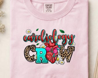 Cardiology Crew Shirt, Cardiac Nurse Tee, Echo Tech Gift, Cath Lab Shirt, Heart Team T-Shirt, Cardiology Staff Tee