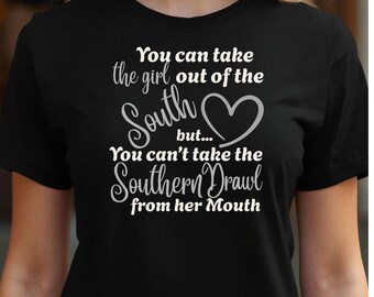 Southern Drawl Graphic Tee, Country Girl Southern Saying Shirt
