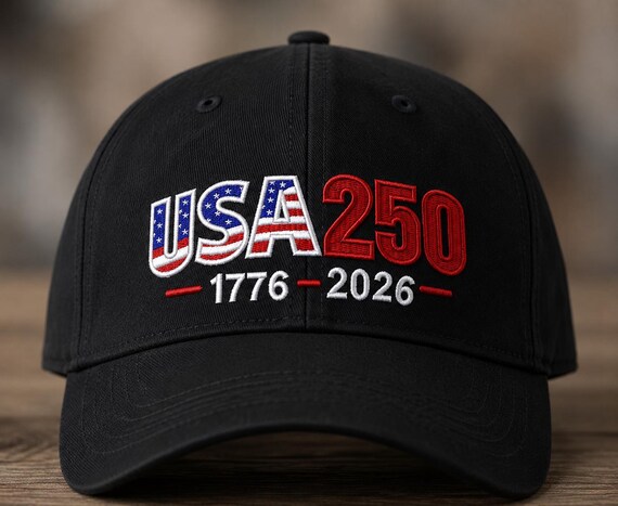 USA 250 Embroidery Design, America 250th Anniversary Embroidery File, USA250 1776-2026