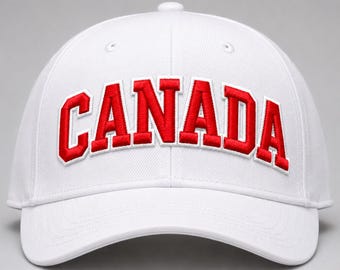 Canada 3D Puff Borduurpatroon, Machinebestand dst pes, Belettering voor Hoed/Pet, Digitale Download