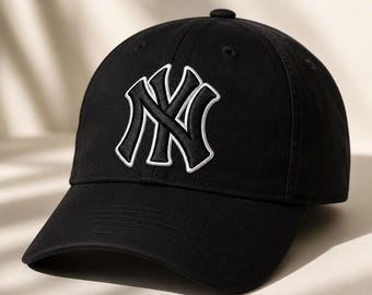 NY 3D-borduurontwerp met bladerdeeg voor pet |  Hoedmap van schuim | Gedigitaliseerd logo baseballcap