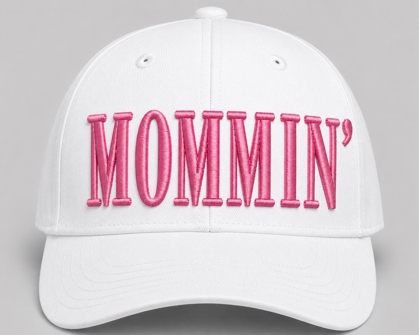 MOMMIN’ 3D Puff Embroidery Design | Cap File | Snapback Hat Foam Design ...