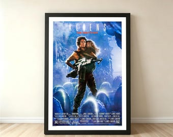 Aliens (1986) Classic Movie Poster Wall Art Decor Room Decor Print Canvas Gift for Movie Lovers