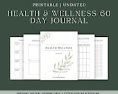 Digital Health Wellness Journal A4 | Wellness Planner Printable | Habit Tracker | Gratitude Journal | Budget Planner | Debt Payoff Tracker