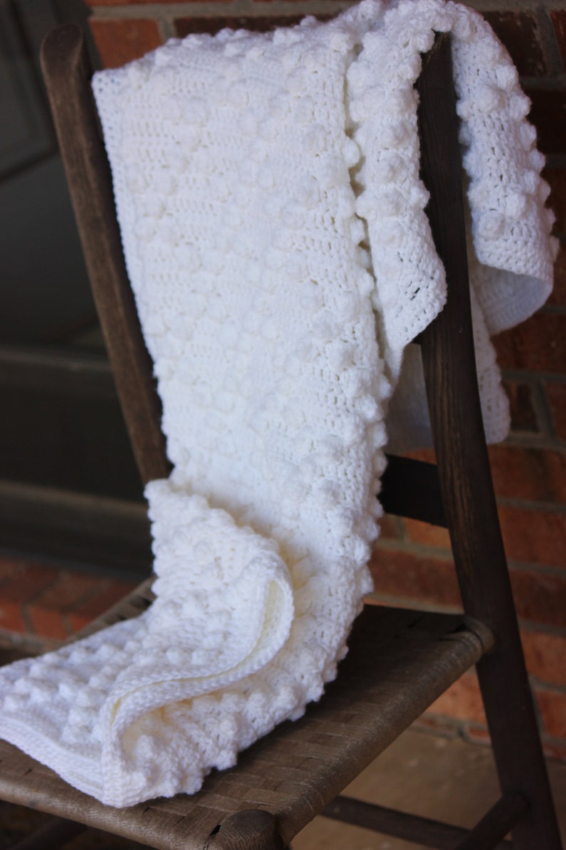 Solid White Baby Blanket