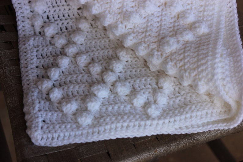 Solid White Baby Blanket
