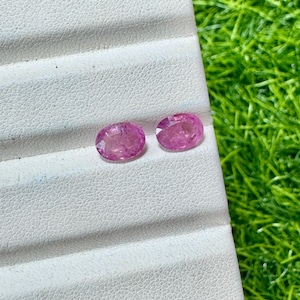 Natural Ruby Oval shape lot for jewelry making stone 2 pieces 3.25 carats red color natural gem stone 8x6MM