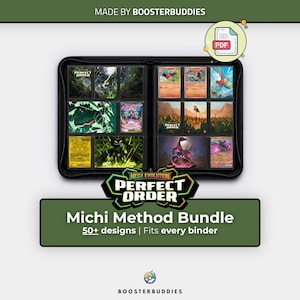 Perfect Order Michi Method Art Bundle | 50+ utskrivbara kortdesigner | TCG-pärminlägg (digital nedladdning)