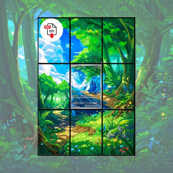 Heracross Pokemon Extended Art | Pokemon Inspired Art for 9 Pocket Binder | (Digital Download)