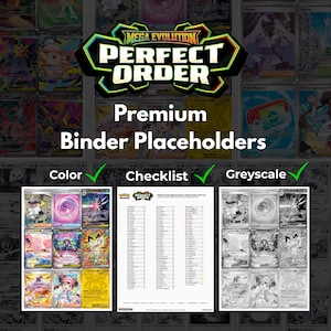 Marcadores de posición para carpeta Perfect Order Premium, insertos para carpeta imprimibles + lista de verificación (descarga digital instantánea)