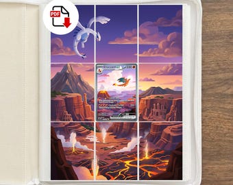 Pokemon Charizard Binder Art | 151 Extended Art for 9 Pocket Binder | TCG Card Display | Printable PDF | (Digital Download)
