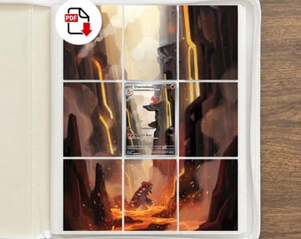 Pokemon Charmeleon Binder Art | 151 Extended Art for 9 Pocket Binder | TCG Card Display | Printable PDF | (Digital Download)