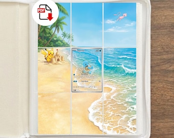 Pokemon Squirtle Binder Art | 151 Extended Art for 9 Pocket Binder | TCG Card Display | Printable PDF | (Digital Download)