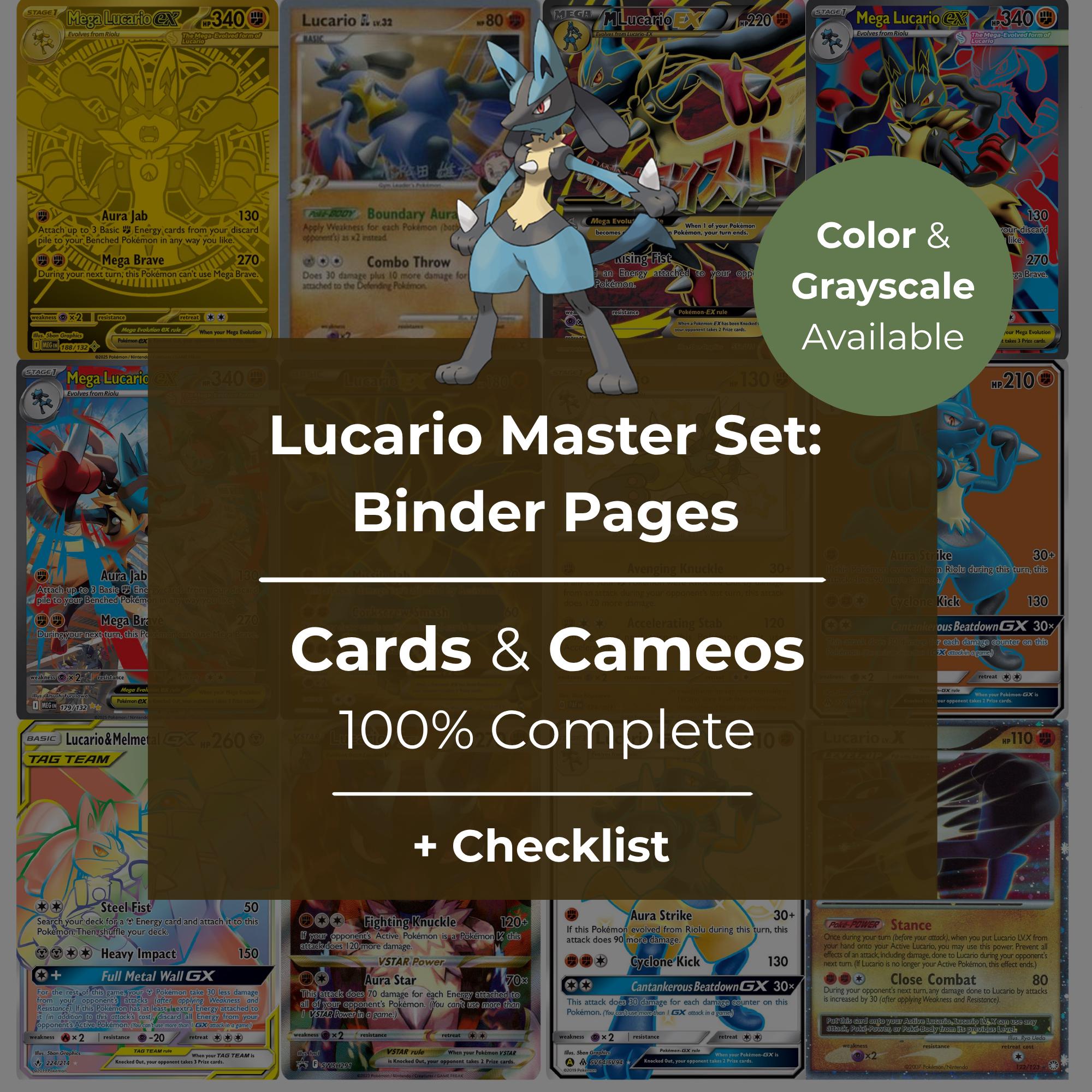 Lucario Binder - Etsy