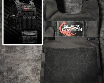 Parche moral de velcro de The Wedge de Escape from Tarkov / Réplica de placa de identificación de jefe de EFT Black Division