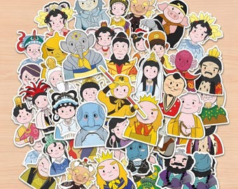 50pcs Journey to the West Stickers,Monkey King,Sun Wukong,Waterproof sticker
