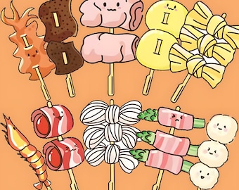 50pcs, Food stickers, Cute stickers,  Perfect for Planners,sticker flakes, High-Quality Vinyl Stickers,Sealing sticker