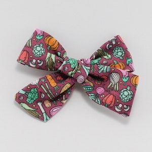 Vegetable Hair Bow | Fabric Hair Bow | Headband