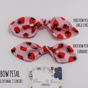 Coffee Print HairBow Hand Tied Fabric Hair Bow Headband or Scrunchie Mommy and Me Nylon Headband Pigtails Newborn Baby Toddler Girl image 8