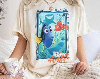 Finding Dory Ocean Fish Cartoon Tee, Summer Beach Vacation Outfit