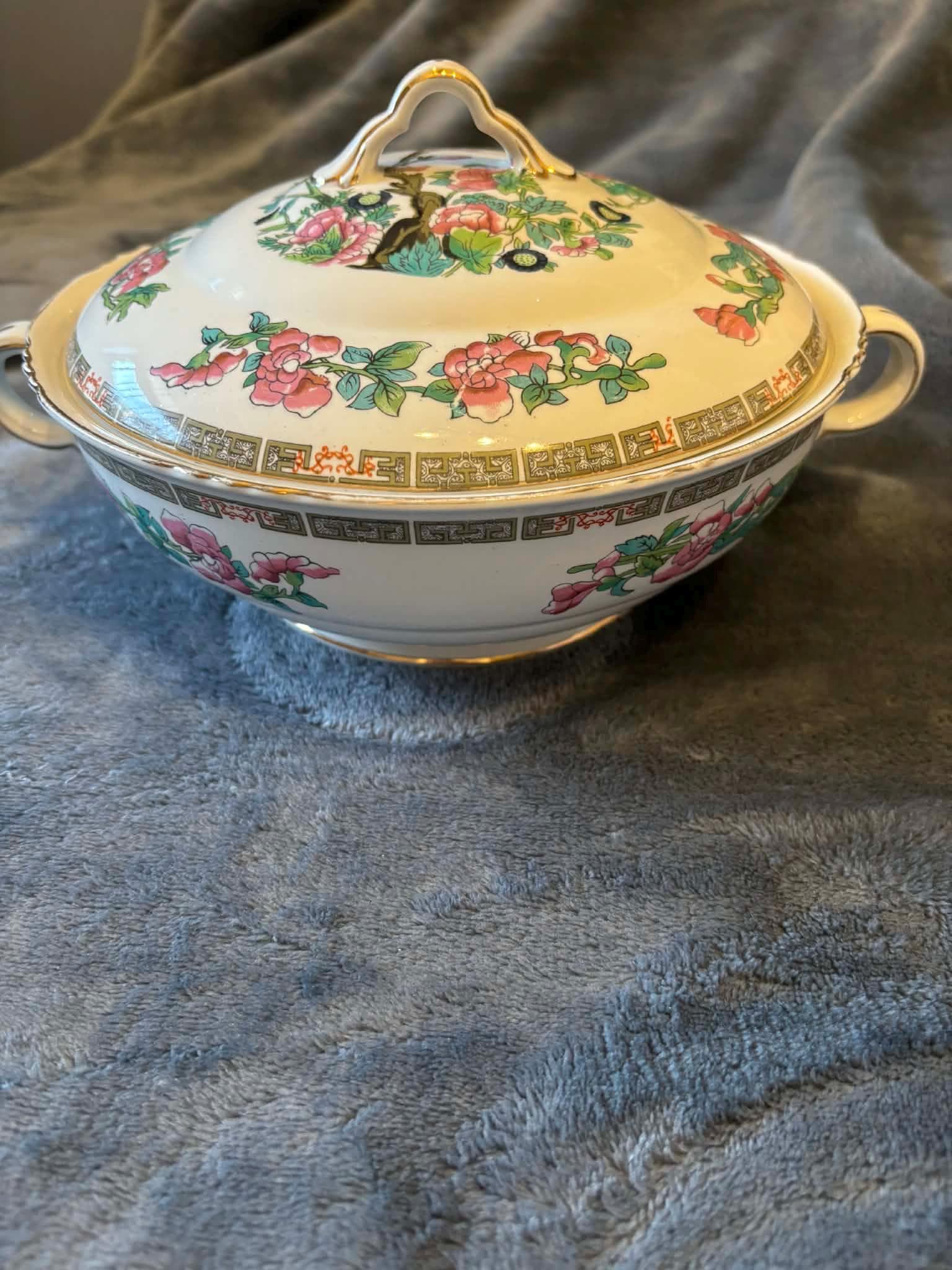 English China Covered Vegetable Bowl - Etsy UK
