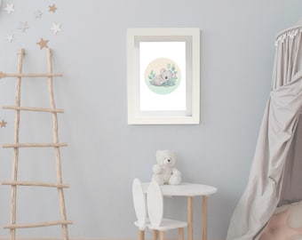 Sleepy Koala | Earthy Nursery Decor | Digital Download | Story Book Wall Art Printable