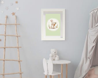 Easter Bunny | Holiday Special | Woodland Nursery Decor | Digital Download | Story Book Wall Art Printable