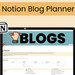 Notion Blog Planner Template Ultimate Marketing and Business Guide to ...