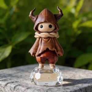 Gothic cottagecore figurine for shelf decor, reading nook styling, and fantasy themed interiors