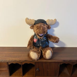 Peluche Moose for Overwaitea Foods da 15 pollici per l&#39;evento &quot;Ride for BC Kids&quot; presso VelmasVintageToys