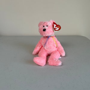 Sherbet die sehr rosa Beanie Baby Bär 2002 bei VelmasVintageToys