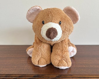 Slumbers the 8” Ty pluffy brown bear from 2002 at VelmasVintageToys