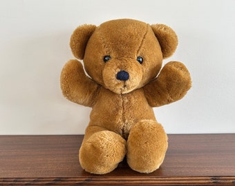 Dakin 1990s teddy bear 14” plush at VelmasVintageToys