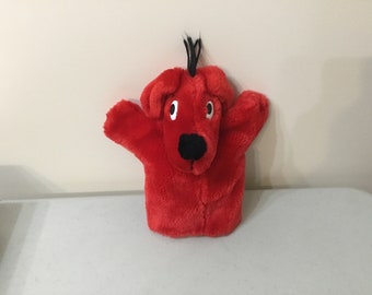 Clifford puppet the big red dog 1995 at VelmasVintageToys