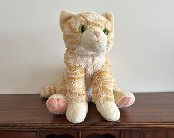 Tabby orange 11” cat cuddlekins wild republic plush at VelmasVintageToys