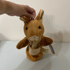 Raylene kangaroo hand puppet at VelmasVintageToys