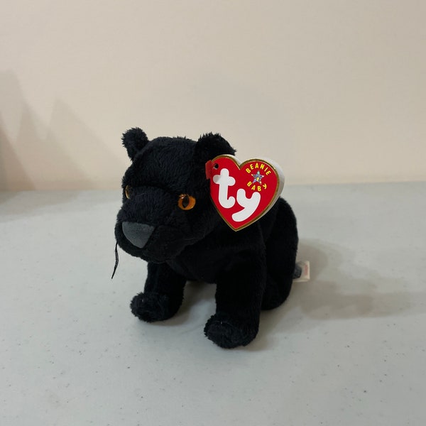 Bonnet bébé panthère noire de minuit 6 pouces 2001 chez VelmasVintageToys